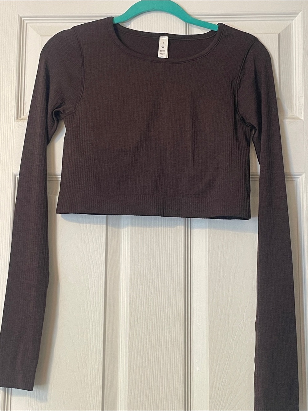 lululemon athletica Ebb to Street Long Sleeve Top - French Press (Dark Brown) - Picture 10 of 10